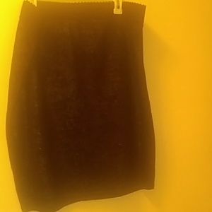 Black and silver skirt